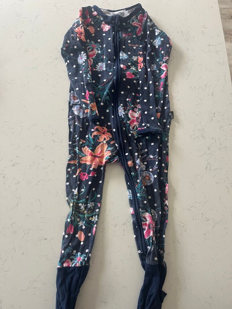 Wondersuit Floral Polka Dot Onesie Size 3