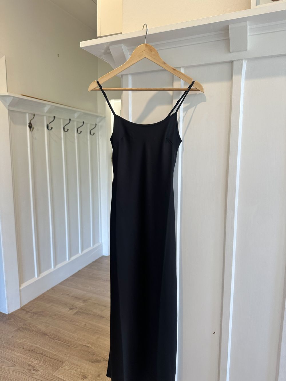 Black slip dress