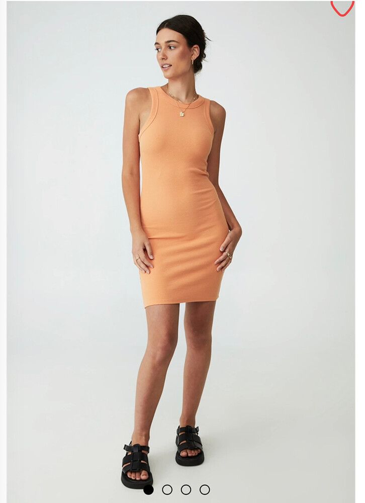 strapless open back dress Work It Out Scoop Neck Rib Dress – PROJECT SOCIAL T main image 1