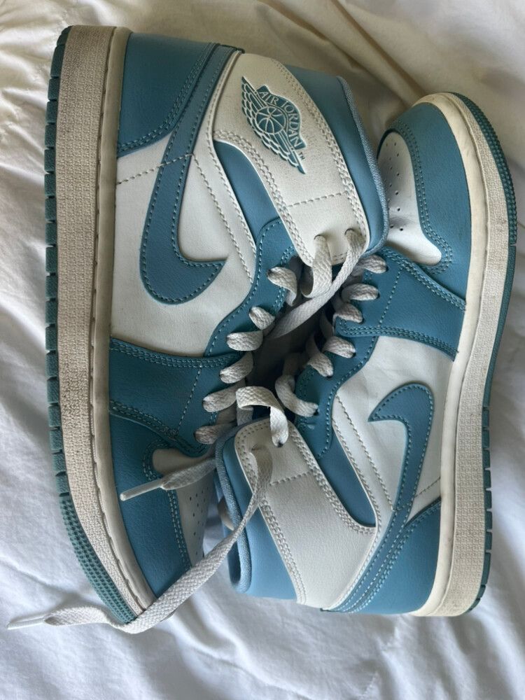 Blue and White Air Jordans