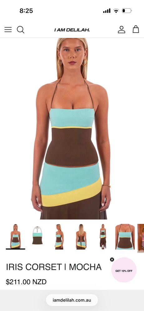 I AM DELILIAH - Iris corset in mocha brand new