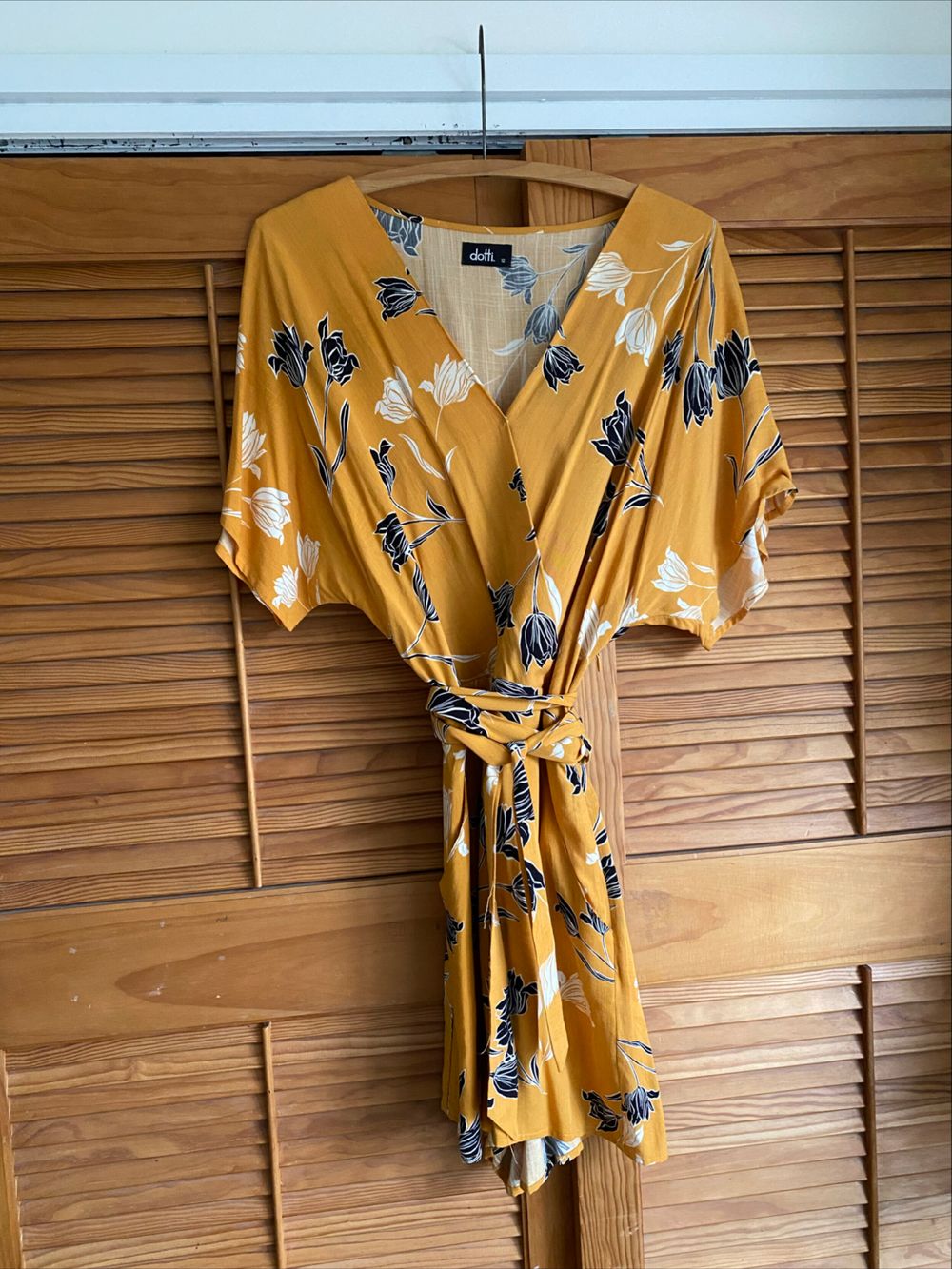Dotti Yellow Floral Playsuit