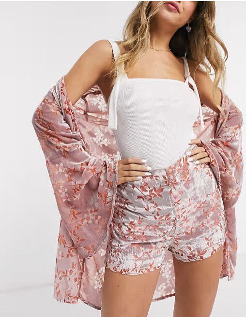 Floral print shorts