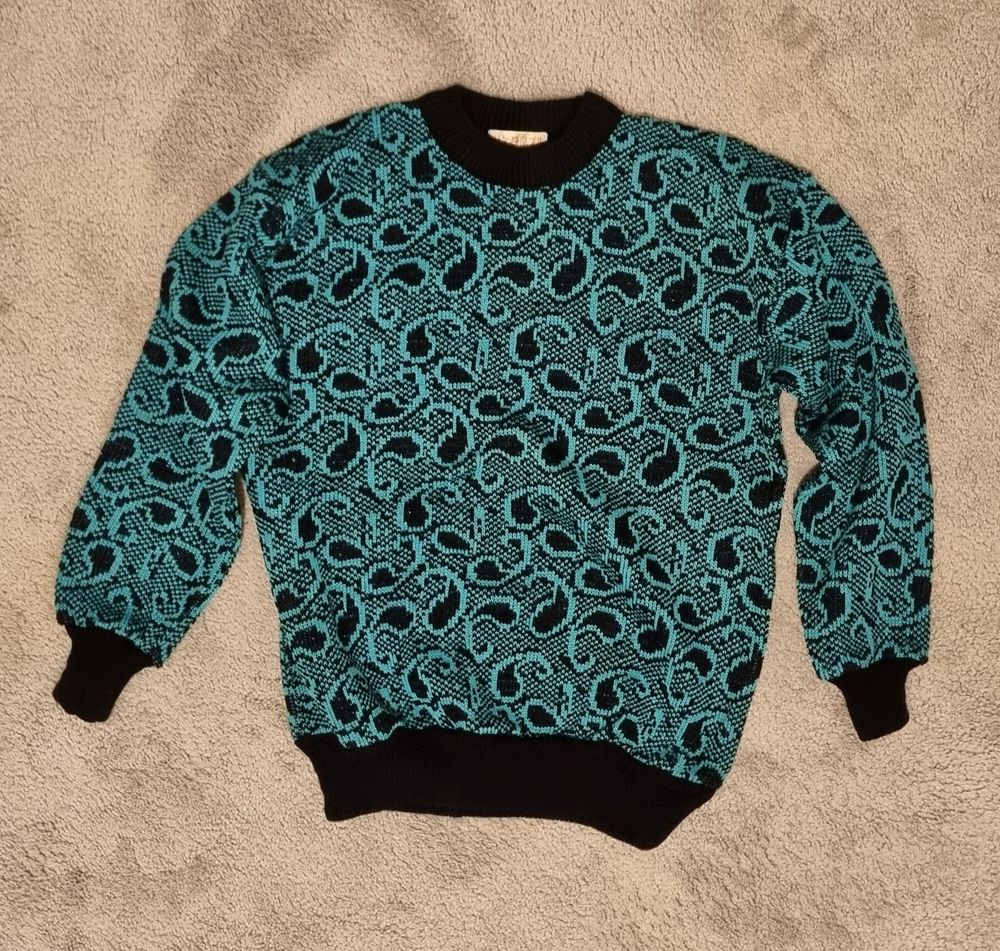 Vintage Retro Tight-knit Jumper