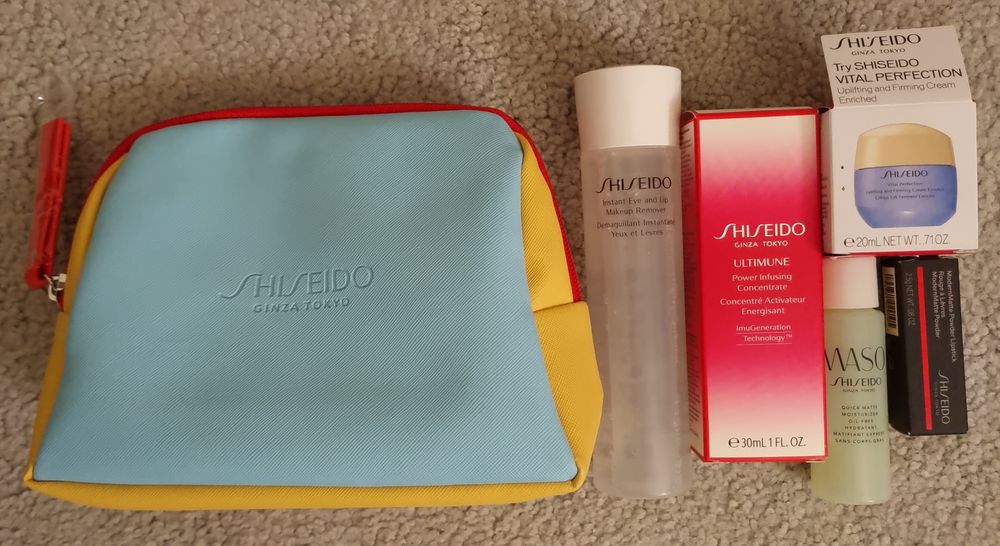 Bulk Shiseido Products + Makeup Bag (BRAND NEW)