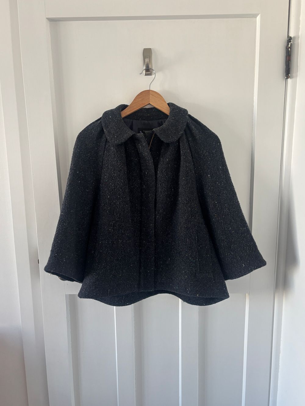 Karen Walker grey/blue Wool Blend Cape Coat