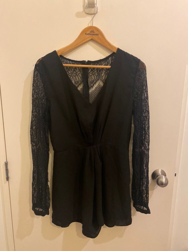 Black Lace Playsuit