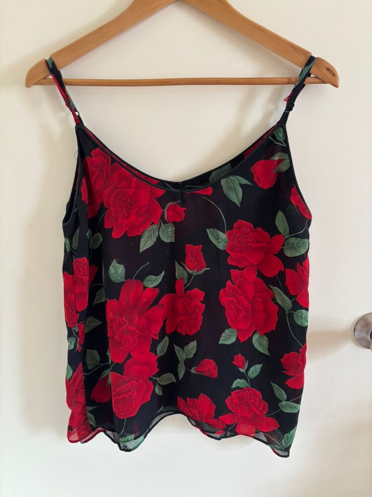 Rose Print Singlet