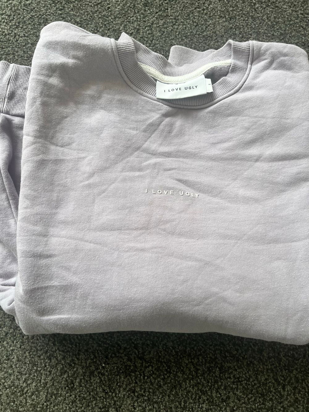 I Love Ugly Lilac Sweatshirt
