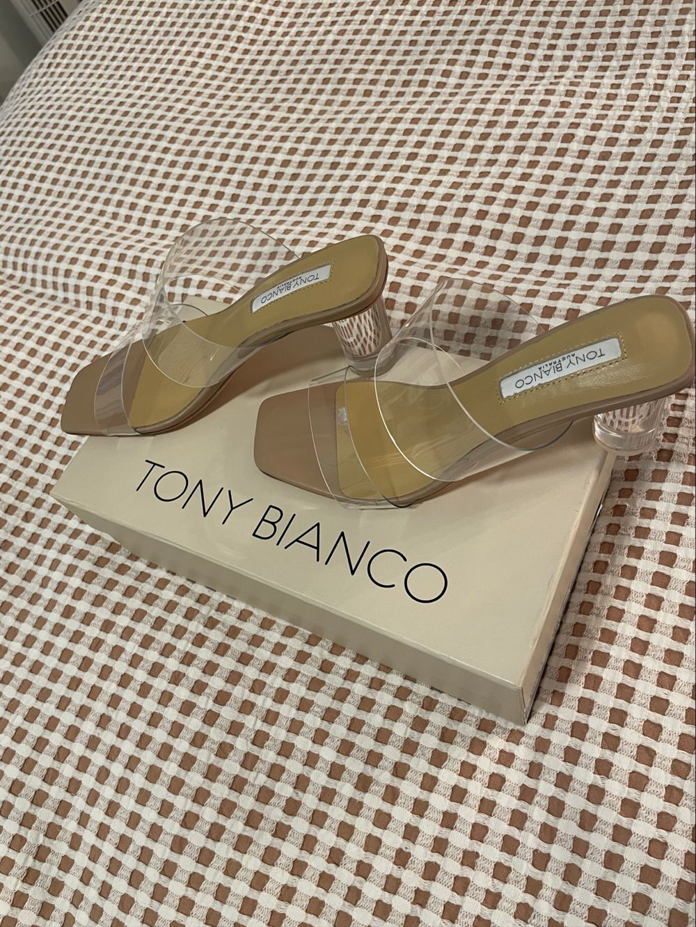 Tony Bianco Sabelle Clear Heeled Mules