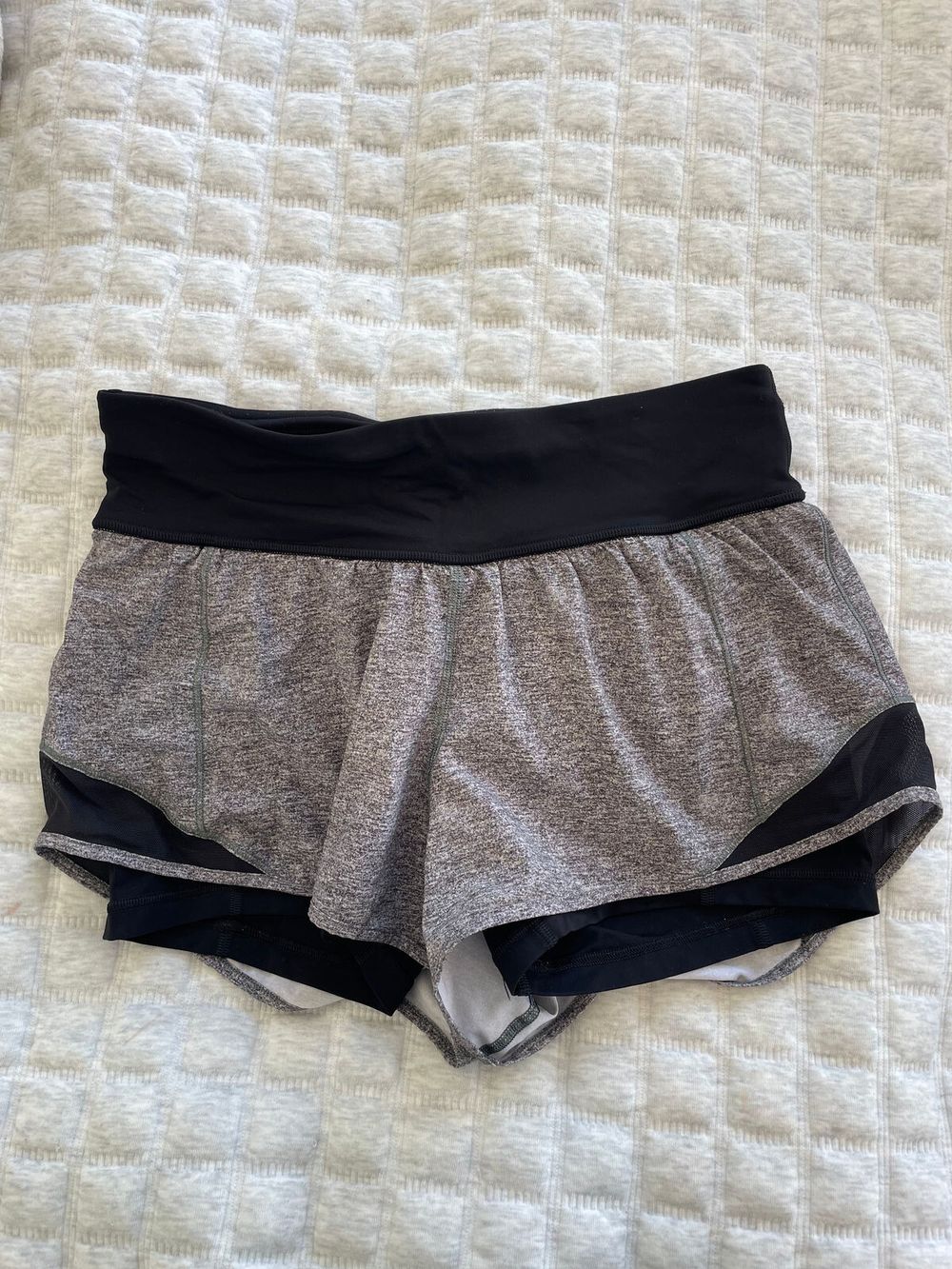 Lululemon Grey Shorts with Inside Shorts