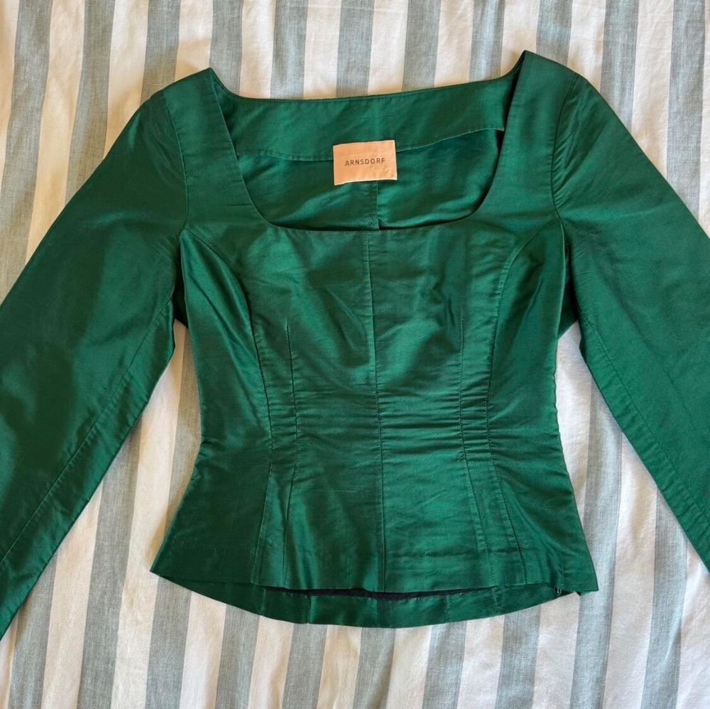 Gorgeous Arnsdorf green corset top