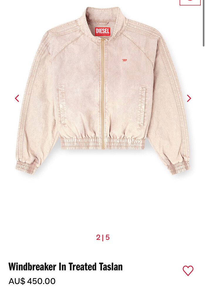 Diesel Windbreaker in Treated Taslan
