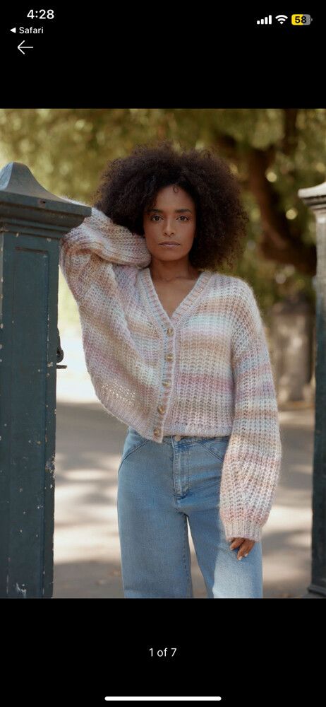 MAX Lennox Space Dye Cardigan