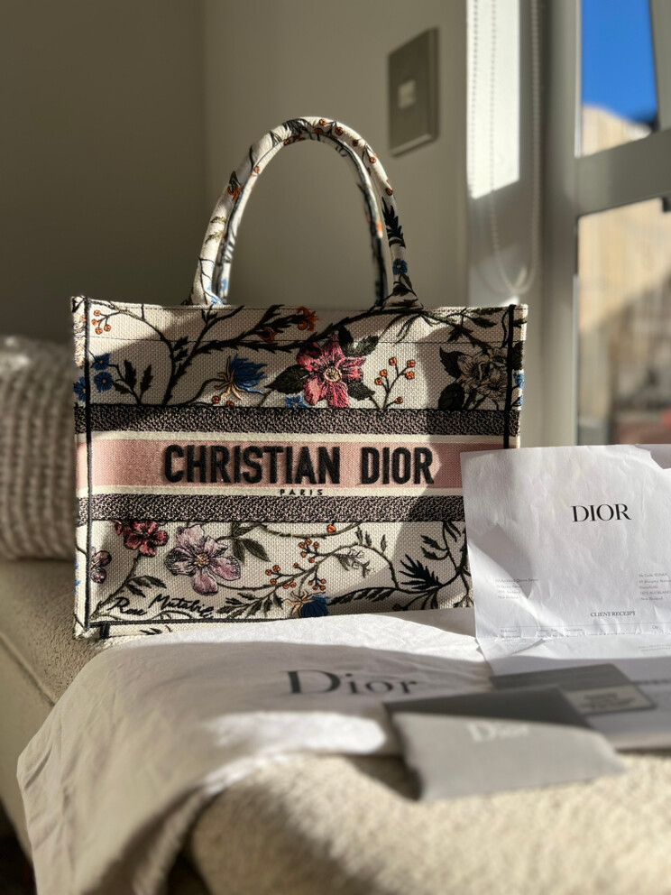 Dior Book Tote Rosa Mutabilis