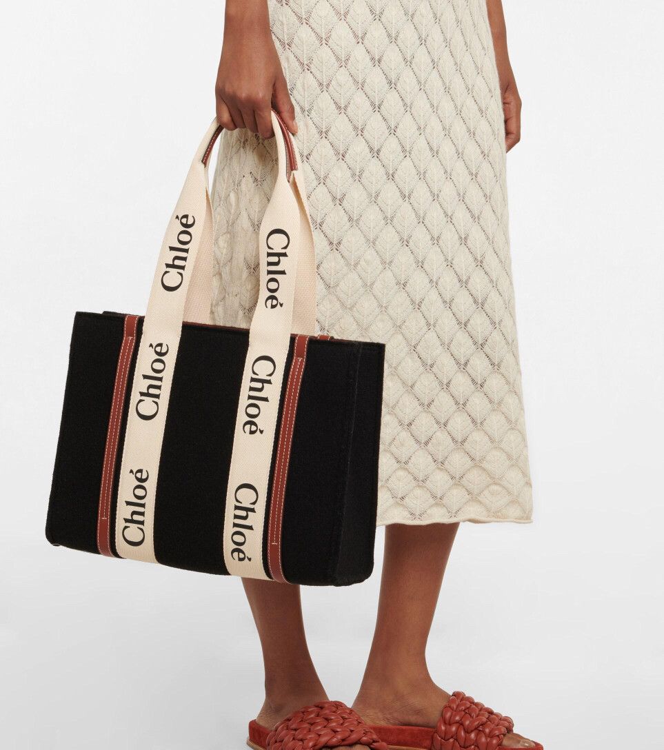 Chloé Woody Black Tote Bag