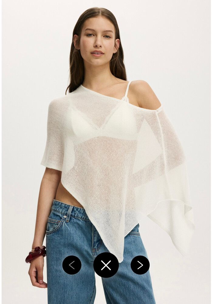 White Knit Top