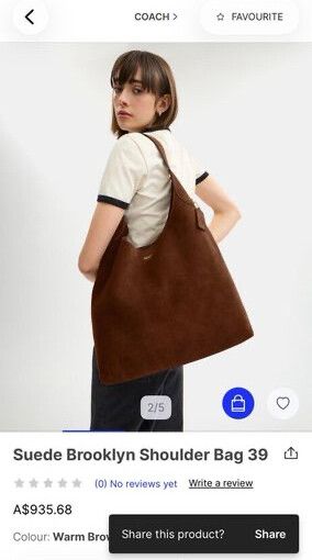 Coach Brooklyn Suede 39