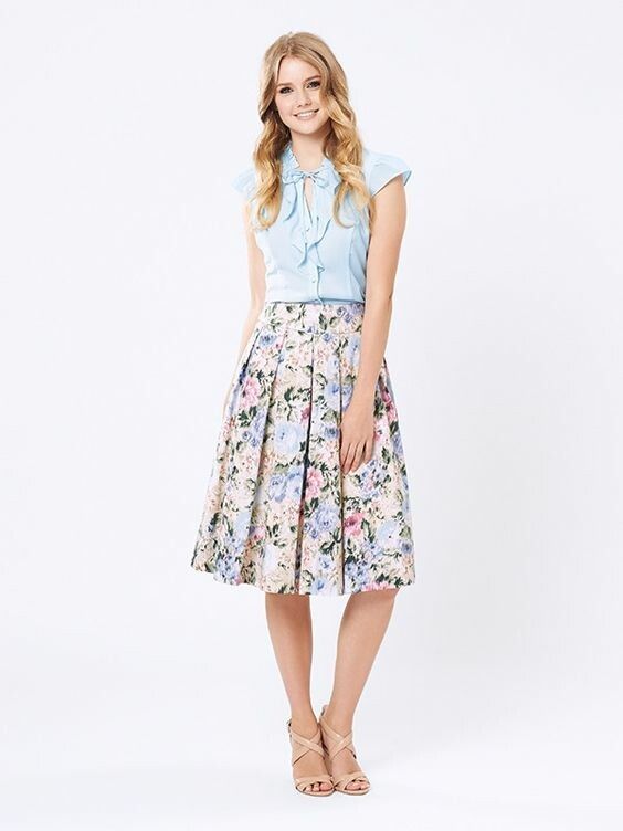 REVIEW Pastel Daze Midi Skirt BNWT