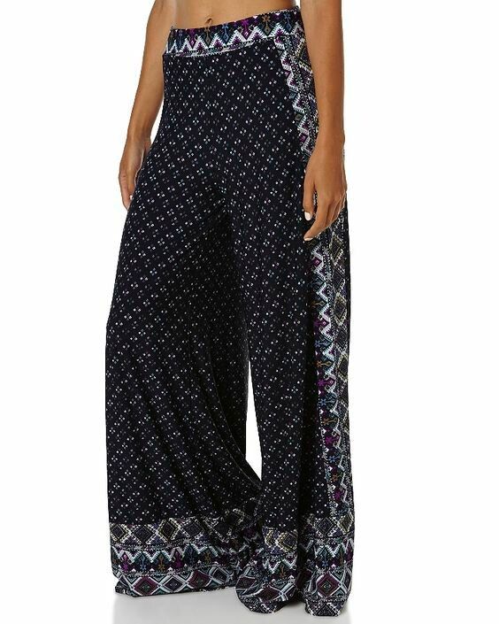 TIGERLILY Kapros Navy Flares Wide Leg Pants RRP$199