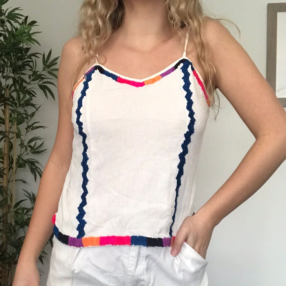 TIGERLILY Es Cana 90s Cami Cotton Camisole Singlet Top