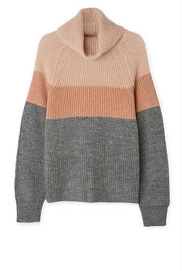 COUNTRY ROAD Mohair Wool Metallic Turtleneck Knit Sweater Jumper RRP$199