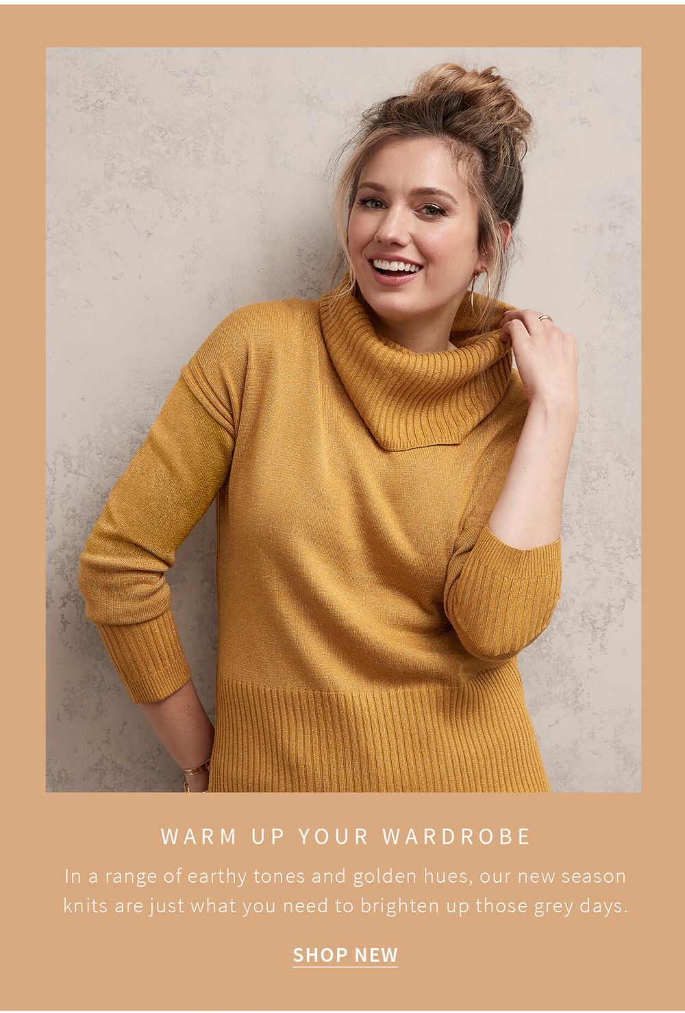 JEANSWEST Metallic Glitter Golden Mustard Yellow Turtleneck Sweater Jumper NWT