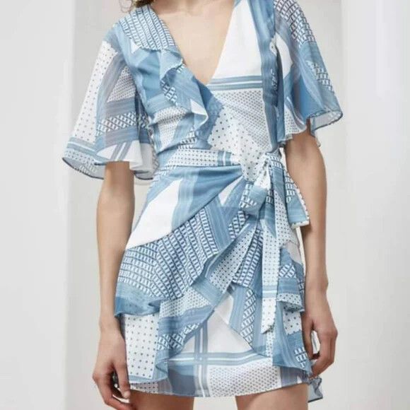 clinton in blue dress portrait CMEO COLLECTIVE Good For You Pants Blue Houndstooth