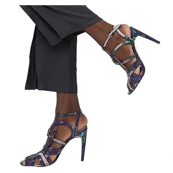 MIMCO Eclipse Chica Leather Strappy Stiletto Heels NEW RRP$249
