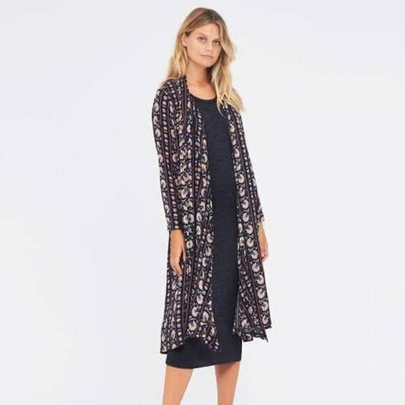 TIGERLILY Hamilton Navy Longline Kimono Jacket NWT RRP$190