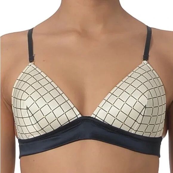 SASS & BIDE Ivory Symbol Of Our Past Studded Soft Cup Bra NWT RRP$170