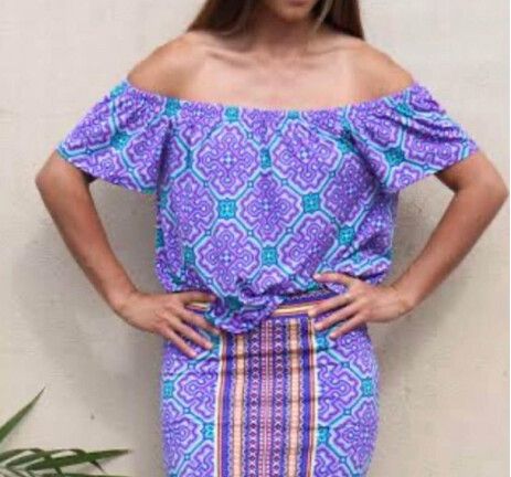 TIGERLILY Paldan Purple Off The Shoulder Crop Top RRP$100