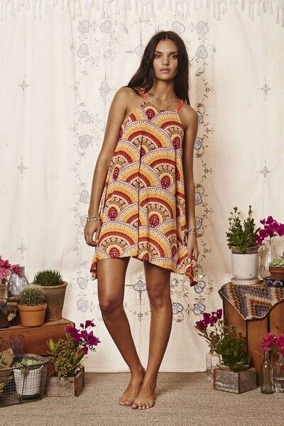TIGERLILY Amante Sun Yellow Open Back Mini Dress RRP$159