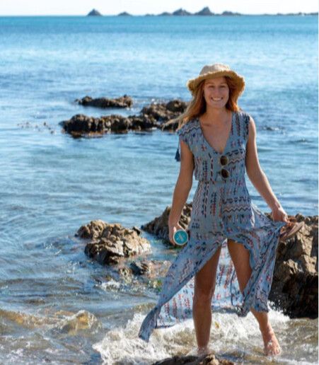 tigerlily blue dress One Summer Tiered Smock Dress