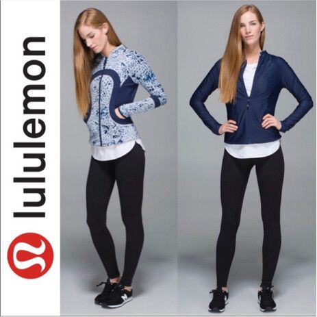 LULULEMON Find Your Bliss Reversible Deep Navy Star Crushed Silver Fox Yoga Running Jacket
