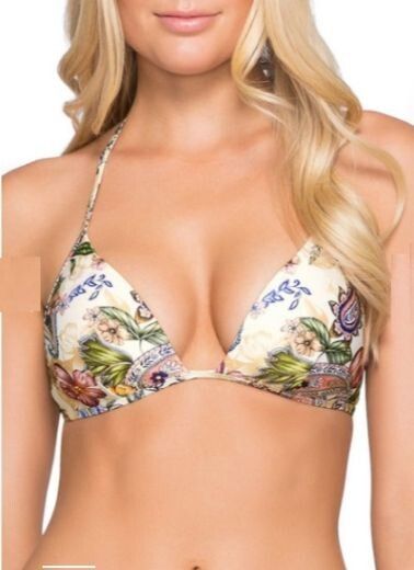 JETS Elegance Petal Pink Triangle Bikini Top NWT RRP$125