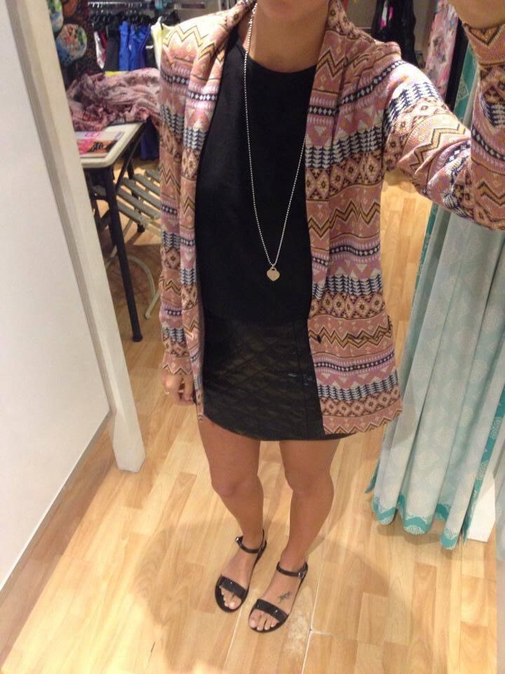 TIGERLILY Calvados Boho Knit Cardigan Blazer Jacket RRP$200
