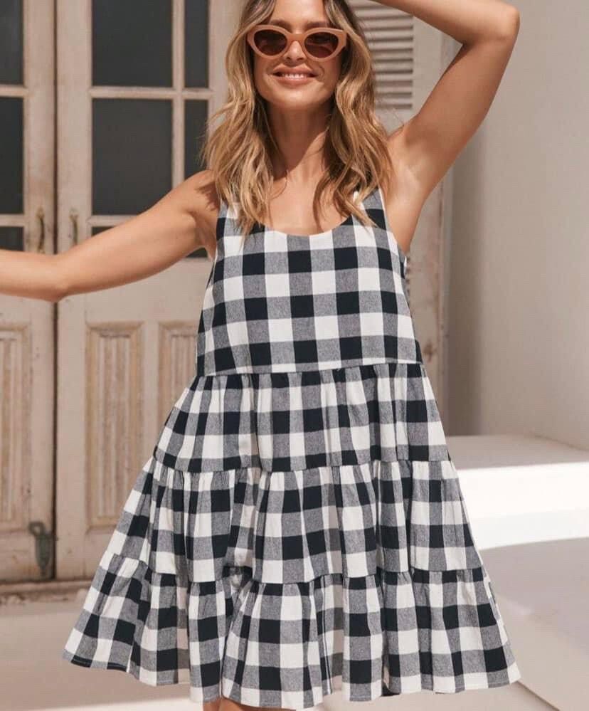 white a line plunging neckline flare mini dress Ana Flare Mini Dress (White) Small