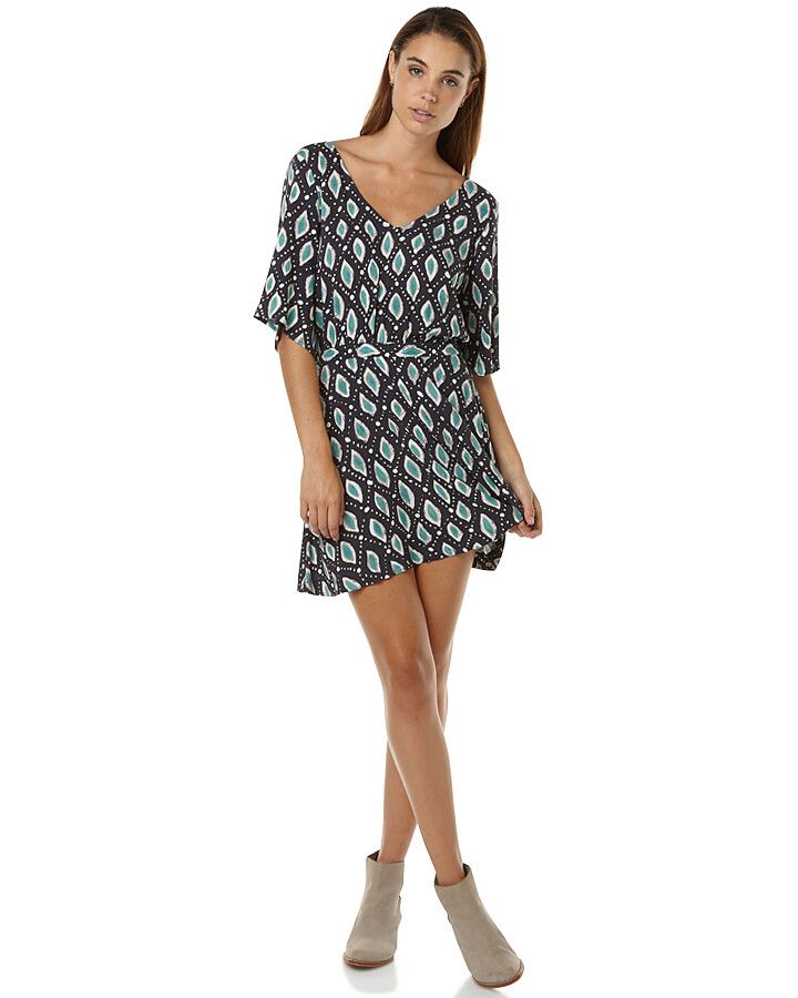 TIGERLILY Chandra Turquoise Open Back Mini Dress