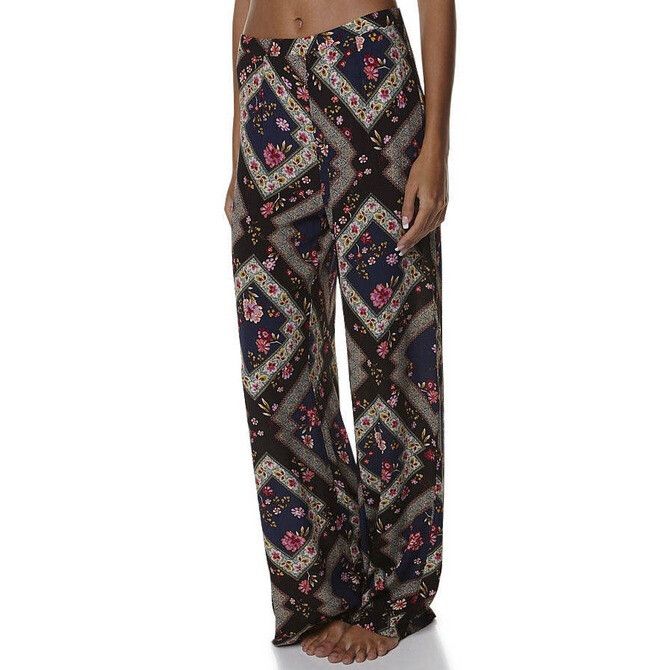 TIGERLILY Renaissance Floral Flared Wide Leg Pants