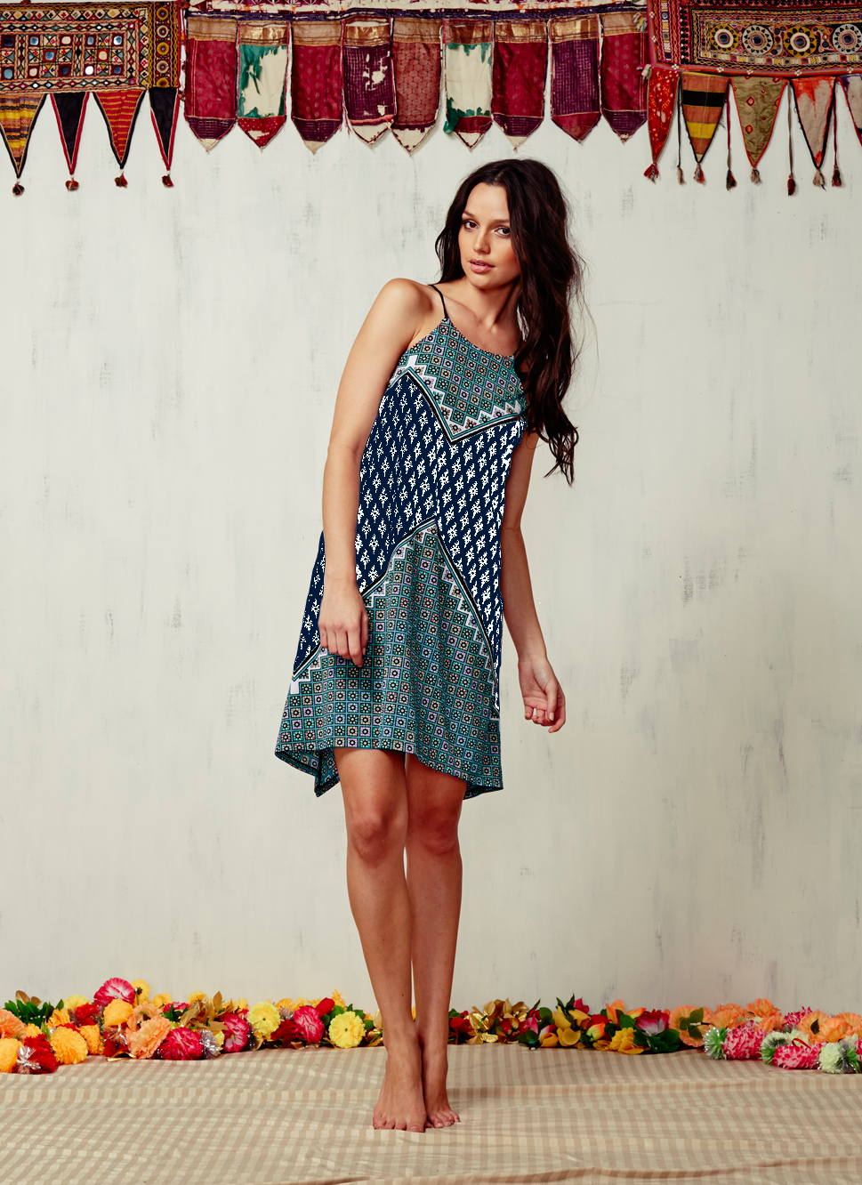 TIGERLILY Sarasa High Neck Mini Dress