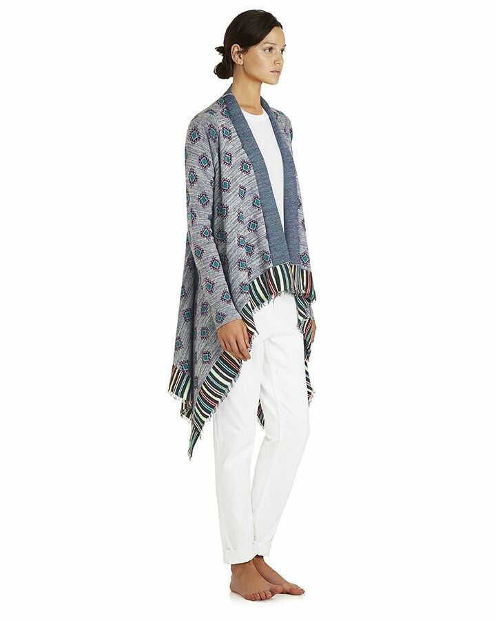 TIGERLILY Mazie Grey Knit Waterfall Cardigan