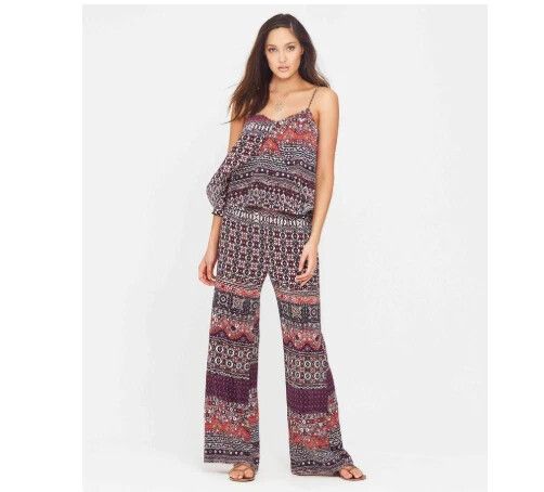 TIGERLILY Svadhisthana Silk Cropped High Waisted Wide Leg Pants NWT RRP$240