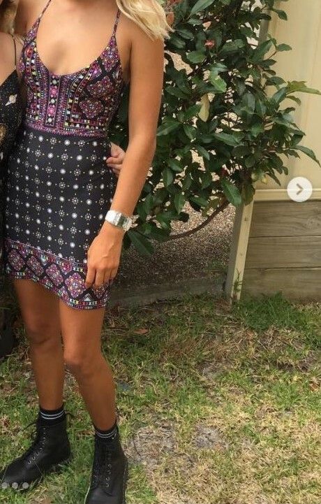 TIGERLILY Anahata Black Bodycon Mini Dress RRP$180
