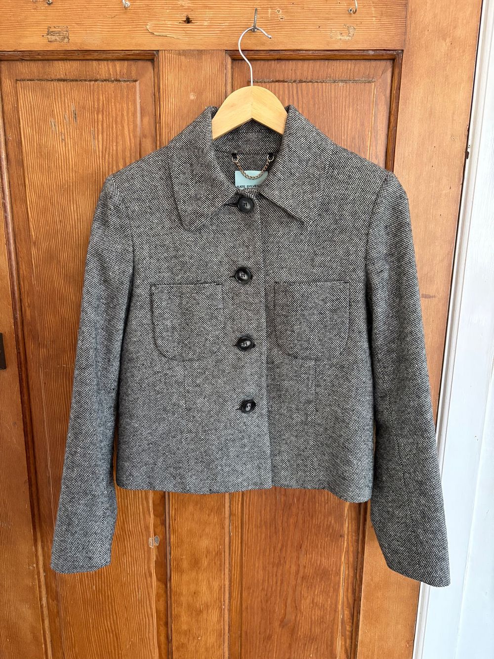 Kate Sylvester Grey Tweed Jacket
