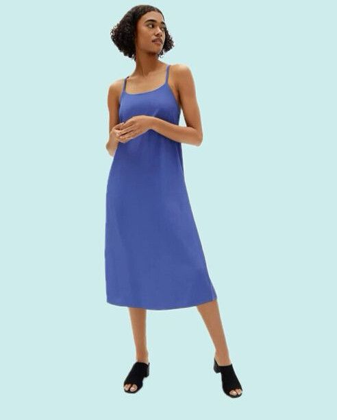 everlane blue dress size 00