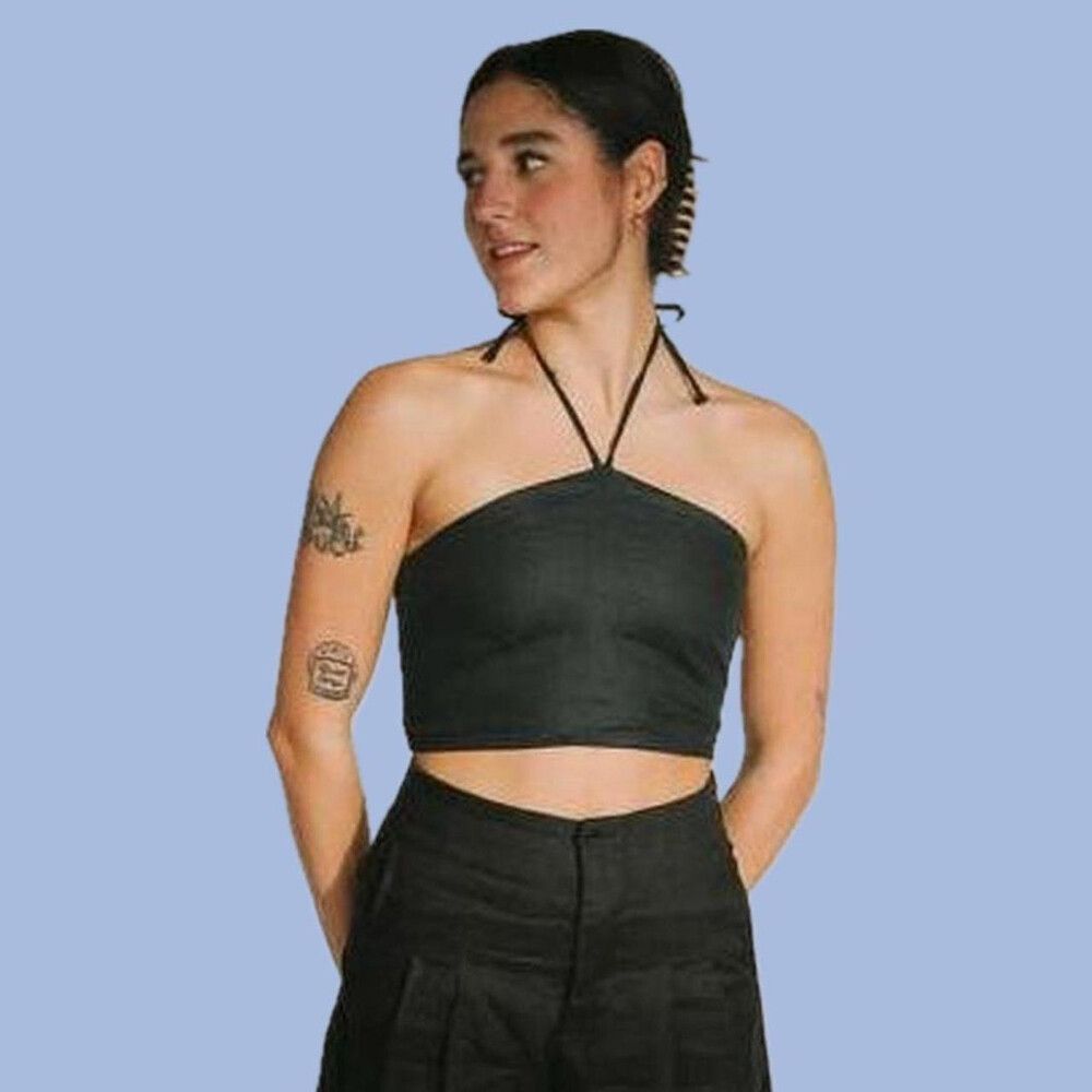 faithfull the brand black top size XS