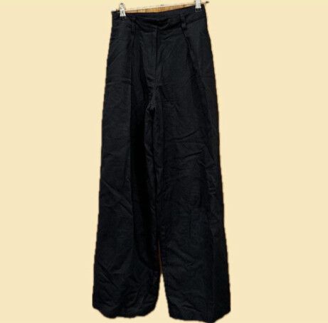 oak and fort navy linen tailored pants size XS (size 0)