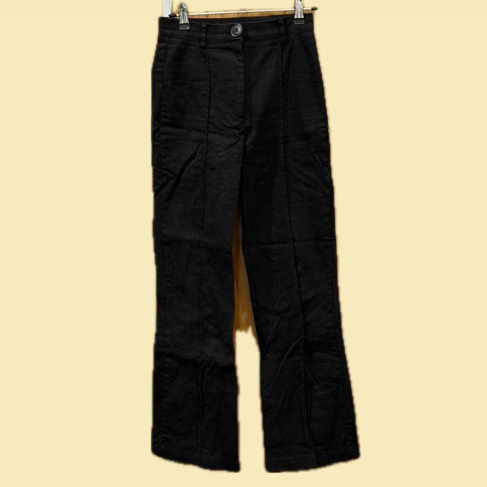 beyond her (glue store) pin tuck kick flare pants size 6