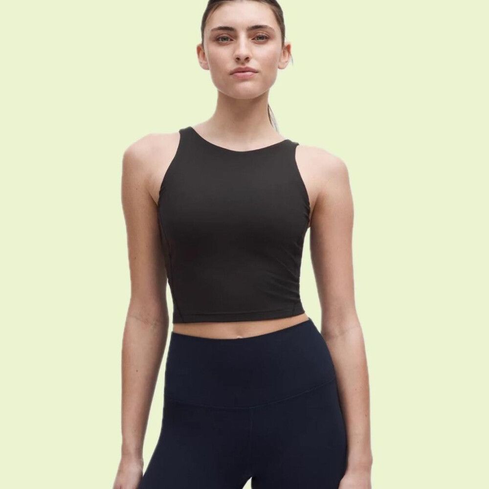 lululemon Align™ High-Neck Tank Top Black size 2 lulu (AU 6)